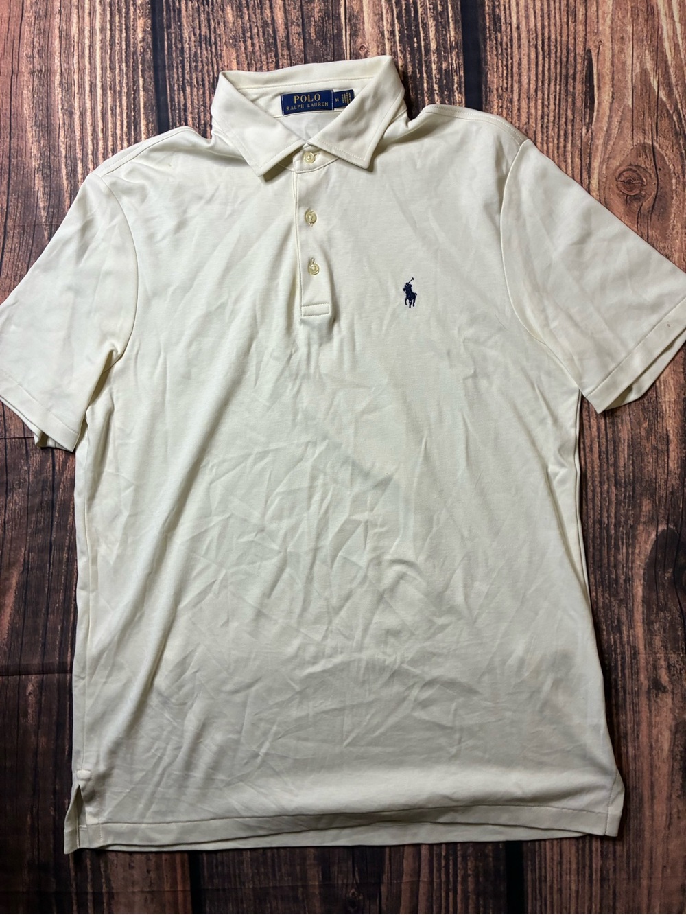 Polo by Ralph Lauren Pale Cream Polo with Navy Pony